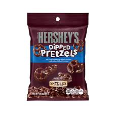 Hershey's Milk Chocolate Dipped Pretzels Peg 4.25oz 12ct - candynow.ca