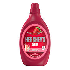 Hershey's Syrup Bottle Strawberry 22oz 12ct - candynow.ca