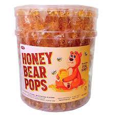 Honey Bear Pops Tub 115ct