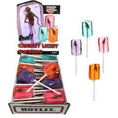 Hotlix Real Cricket Sucker Assorted 36ct - candynow.ca
