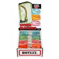 Hotlix Real Worm Sucker Assorted 36ct - candynow.ca