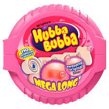 Hubba Bubba Fancy Fruit Bubblegum Mega Long Tape 56g 12ct (UK)