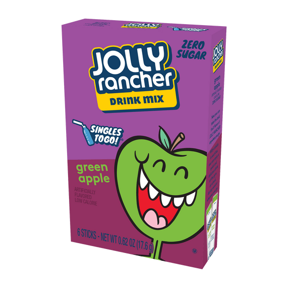 Jolly Rancher - Green Apple Singles To Go 0.96oz 12ct