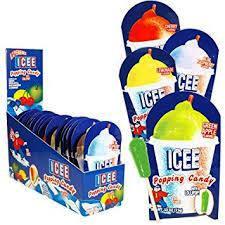 Icee Popping Candy with Lollipop .53oz 18ct - candynow.ca