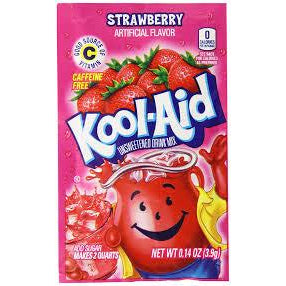 Kool-Aid Unsweetened Strawberry .14oz 48ct - candynow.ca