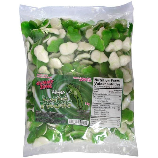 Gummy Zone Leaping Frogs 1kg - candynow.ca