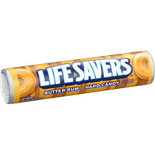 Lifesavers Roll 14pc Hard Butter Rum 1.14oz 20ct - candynow.ca