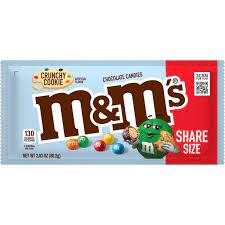 M&M Share Size Crunchy Cookie 2.83oz 24ct
