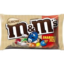 M&M King Size Bag Almond 2.83oz 18ct - candynow.ca