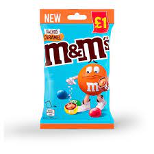 M&M's Salted Caramel Treat Bag 70g 16ct (UK)
