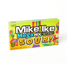 Mike & Ike Theater Box Mega Mix Sour 5oz 12ct - candynow.ca