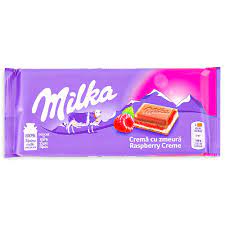 Milka Raspberry Crème 100g 22ct (Europe)