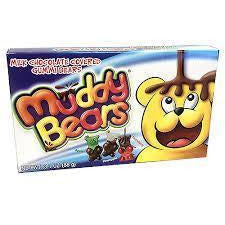 Muddy Bears Chocolate Gummi Bear Theater Box 3.1oz 12ct - candynow.ca
