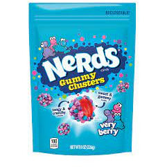 Nerds Gummy Clusters Very Berry Stand Up Bag 8oz 6ct