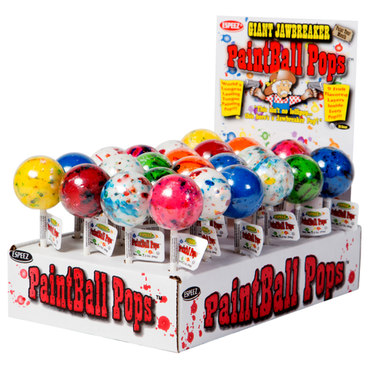 Paint Ball Pop Giant Assorted Display  24ct