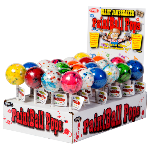 Paint Ball Pop Giant Assorted Display  24ct