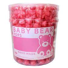 Baby Bear Pops Tub - Pink 115ct