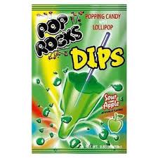 Pop Rocks Dips Sour Apple 18ct - candynow.ca