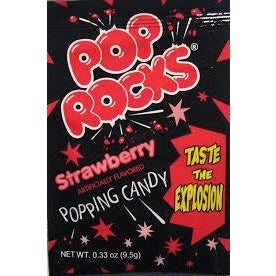 Pop Rocks Strawberry .33oz 24ct - candynow.ca
