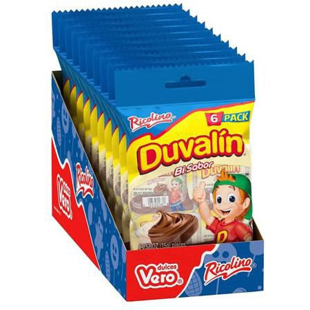 Ricolino Duvalin Vanilla Hazelnut 6-pack Peg Bag 10ct (Mexico)