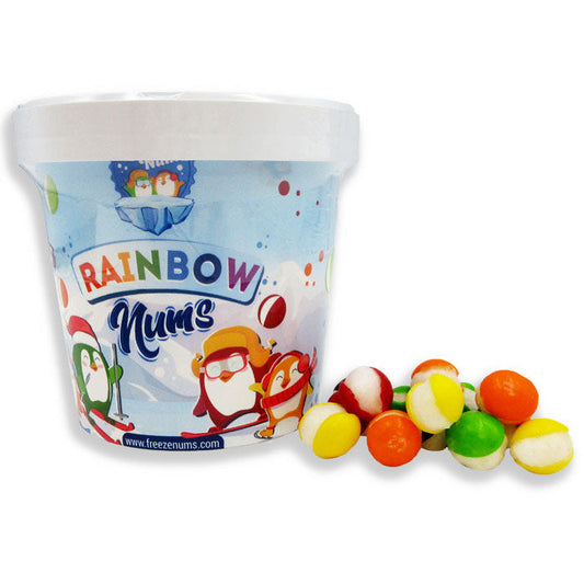 WAREHOUSE SPECIAL - Freeze Nums Rainbow Nums - Freeze Dried Skittles 5.1oz 12ct (BB NOV 16 2024)