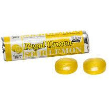 Regal Crown Roll Sour Lemon 24ct - candynow.ca