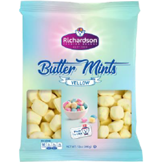 Richardson Butter Mints Bag Yellow 12oz 12ct
