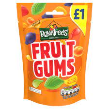 Rowntrees Fruit Gums Bags 120g 10ct (UK)