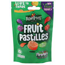 Rowntrees Fruit Pastilles Vegan Bags 114g 10ct (UK)