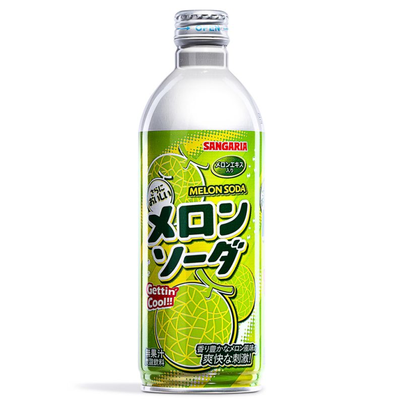 Sangaria Ramu Soda Bottle - Melon 500ml 24ct (Japan) (Shipping Extra ...