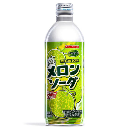 Sangaria Ramu Soda Bottle - Melon 500ml 24ct (Japan) (Shipping Extra, Click for Details)