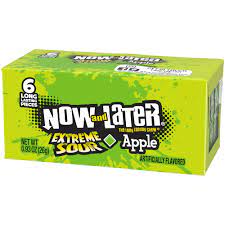 Now & Later 6pc Extreme Sour Apple 0.93oz 24ct