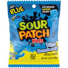 Sour Patch Peg Bag Blue Raspberry 3.6oz 12ct