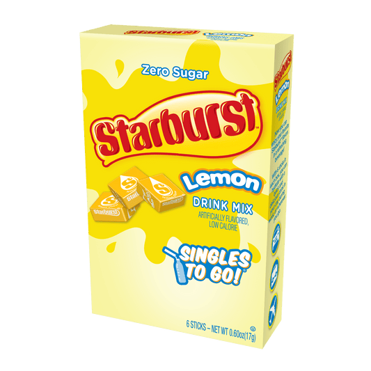 Starburst Lemon Singles to Go 0.48oz 12ct
