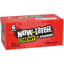 Now & Later 6pc Strawberry 0.93oz 24ct