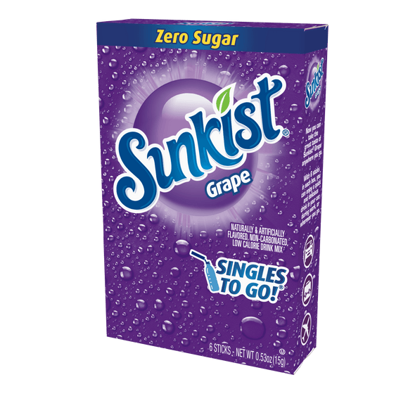 Sunkist - Grape Singles To Go 0.53oz 12ct
