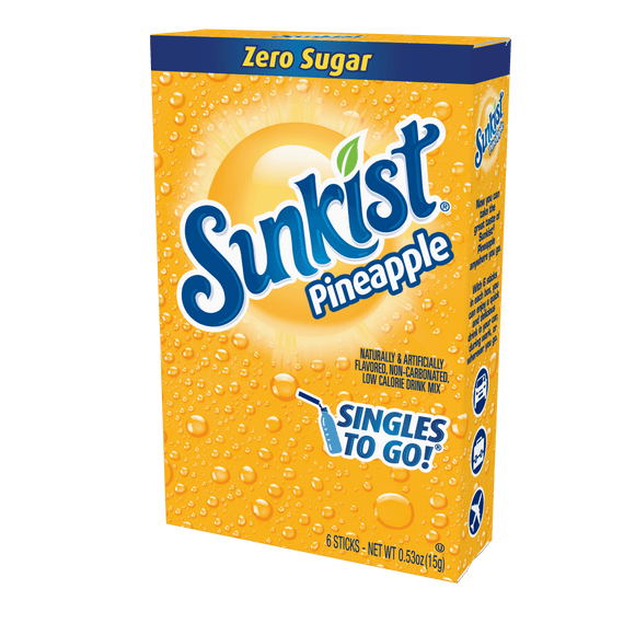 Sunkist - Pineapple Singles To Go 0.53oz 12ct