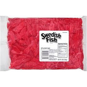 Swedish Fish Red Large Bulk 5lb Bag 1ct - candynow.ca