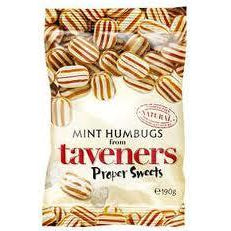 Taveners Bags Mint Humbugs 165g 12ct (UK) - candynow.ca