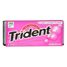 Trident Single Bubblegum 14pc 12ct - candynow.ca