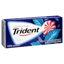 Trident Single Peppermint 14pc 12ct - candynow.ca