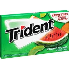Trident Single Watermelon Twist 14pc 12ct - candynow.ca