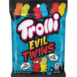 Trolli Peg Bag Evil Twins 4.25oz 12ct - candynow.ca