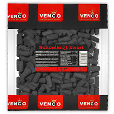 Venco Black Licorice School Chalk 1kg (Netherlands) - candynow.ca