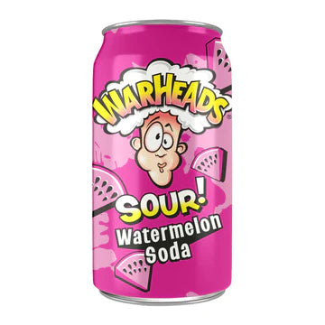 Warheads Sour Soda Watermelon 12oz 12ct (Shipping Extra, Click for Details)