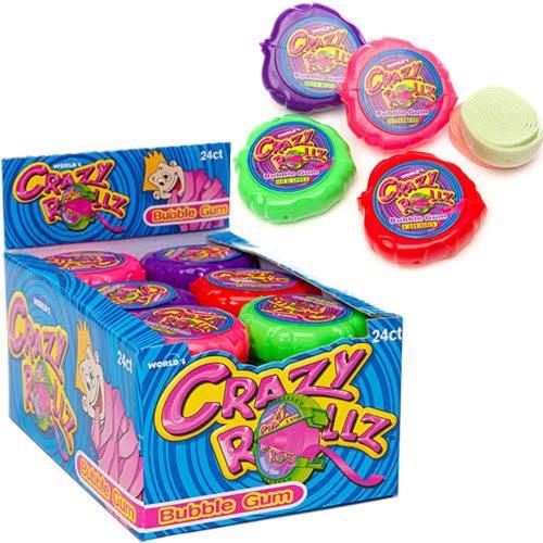 Crazy Rollz Bubble Gum 24ct