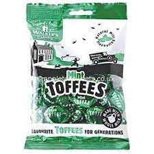 Walkers Bags Mint Toffee 150g 12ct (UK)