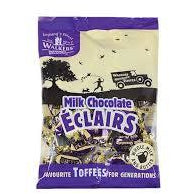 Walkers Bags Milk Chocolate Eclairs 150g 12ct (UK) - candynow.ca