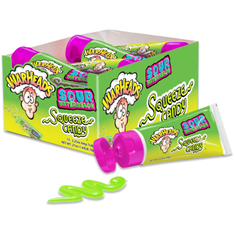 Warheads Squeeze Candy Tube Sour Watermelon 2.25oz 12ct