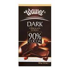 Wawel Chocolate Superior Dark 90% 100g 15ct (Europe)